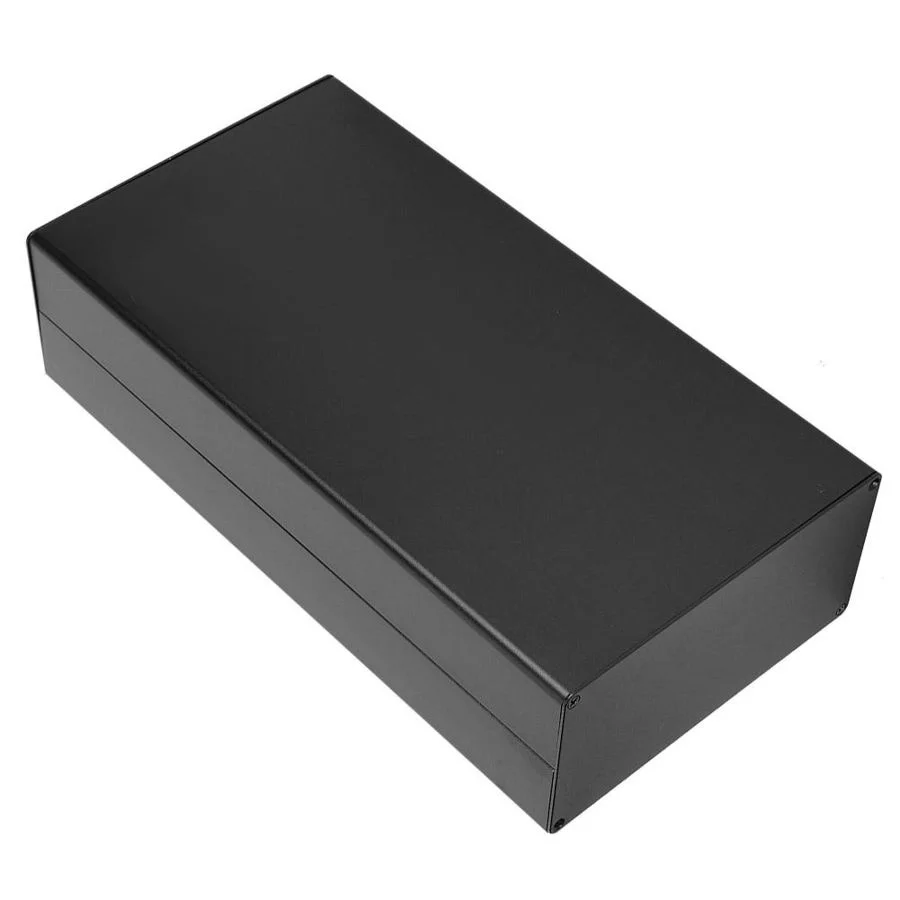 

80 × 160 × 300mm black DIY shell engineering instrument box aluminum alloy storage box electronic supplies box