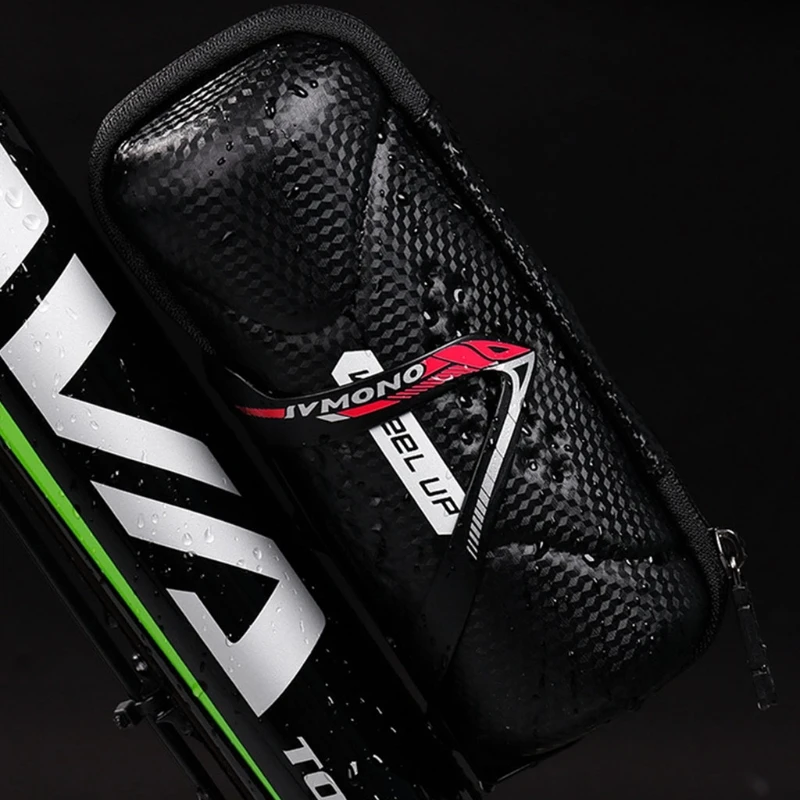 

Rainproof Carbon Grain Hard Shell Bike Repair Tools Kit Bag Portable Bicycle PXPF