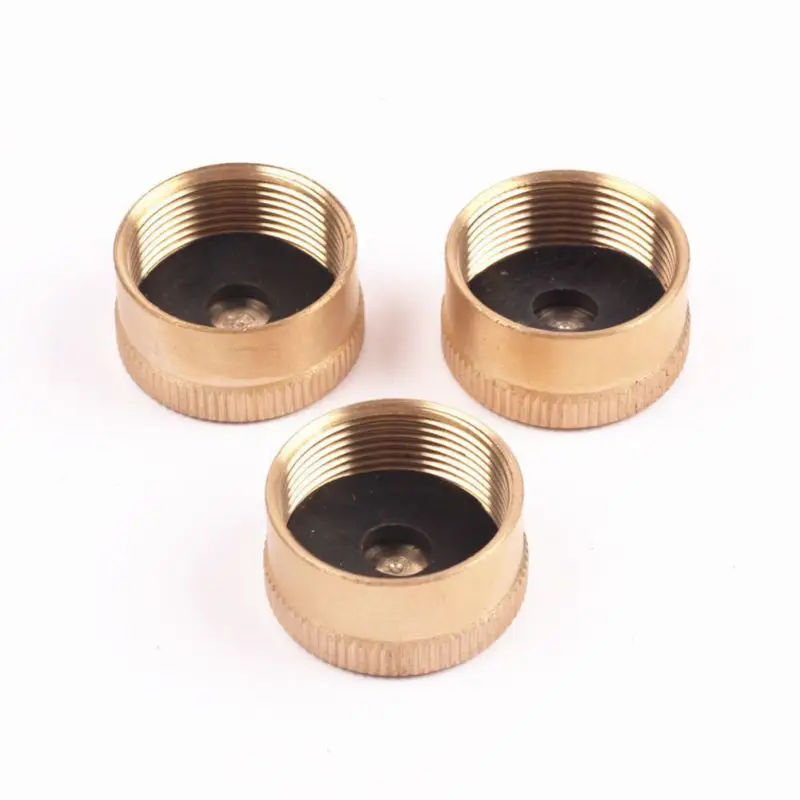 Цельная латунная заправка 1 фунт пропанная крышка для бутылки герметичная