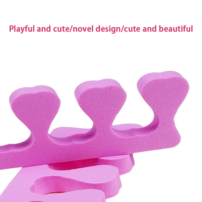 

50 (25 Pairs) Foam Toe Separator, Soft Foam Fingernail Tool, Toe Finger Separator Foot Care Bracket And Nail Support Tool