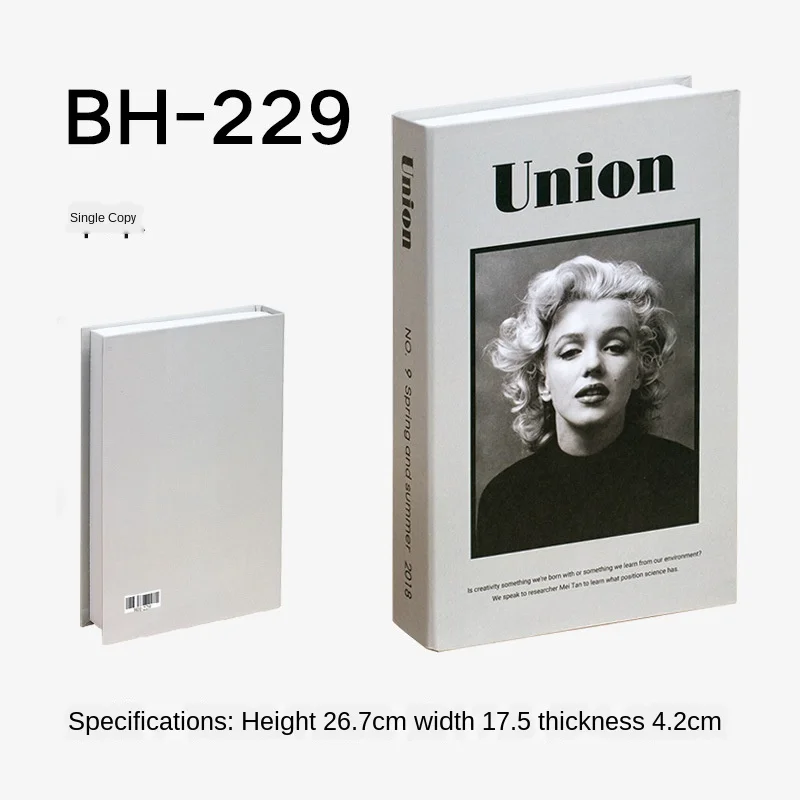 

Fashion Modern Fake Books for Decoration Club Hotel Model Room Study Soft Christmas Home Decor Simulation Book Box Desktop Props