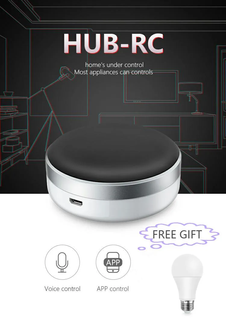 Автоматизация смарт дома ТВ WiFi ИК пульт дистанционного управления ler Голосовое