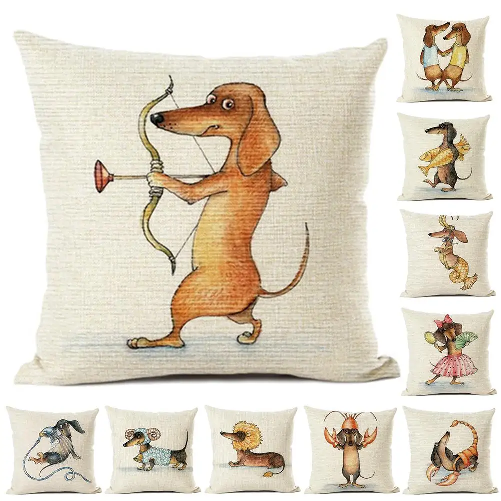 45 см x забавная планшетофон с удобной подушкой Съемная мягкая льняная наволочка