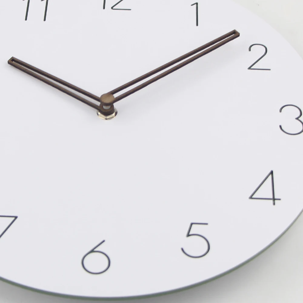 

Wood Wall Clock Modern Design Clock Wall White Silent Home Nordic Wall Clocks Creative Needle Watches Room Decoration Watch