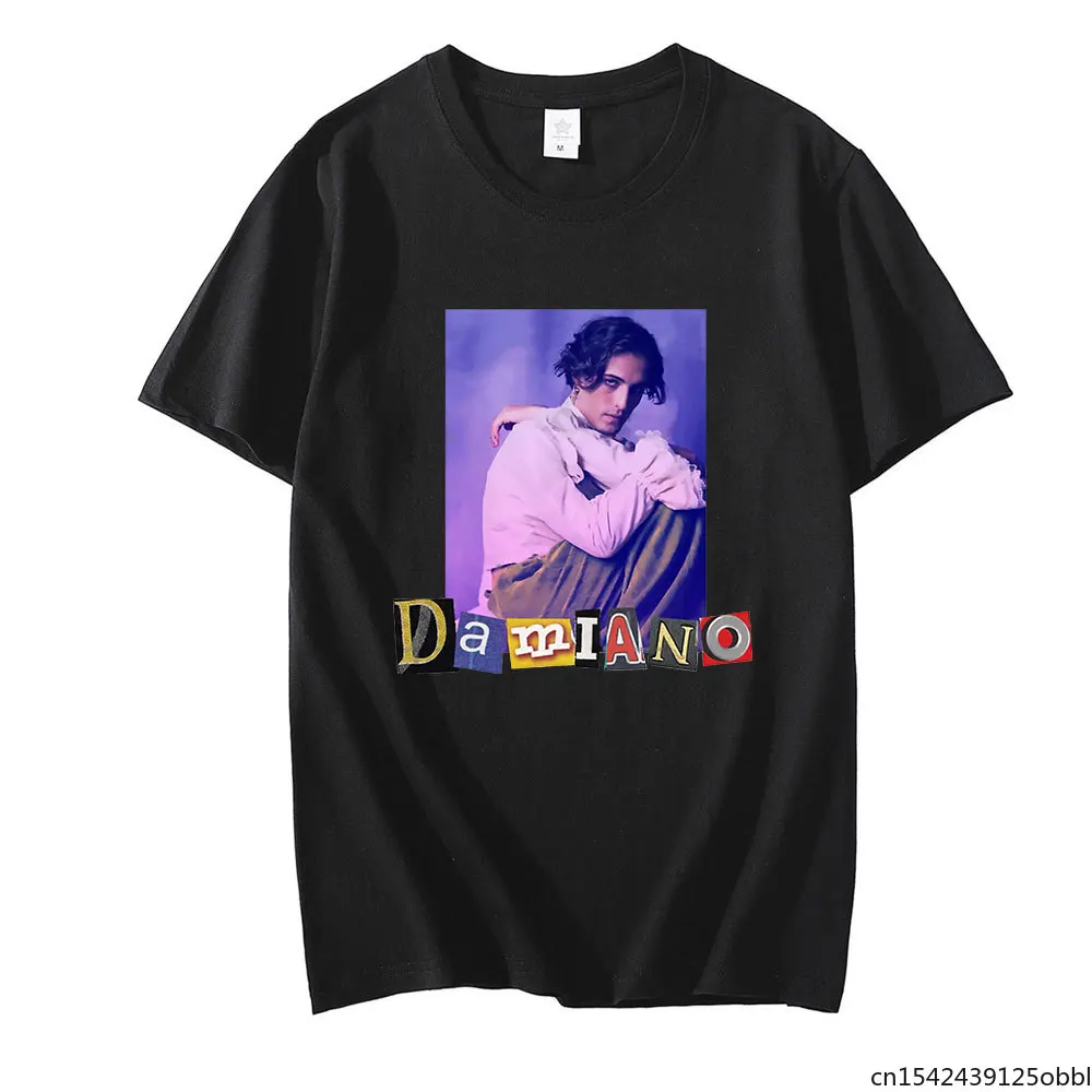 

2021 New Summer Fashion Damiano Casual Hip Hop T-Shirt Male Harajuku Kawaii O-Neck