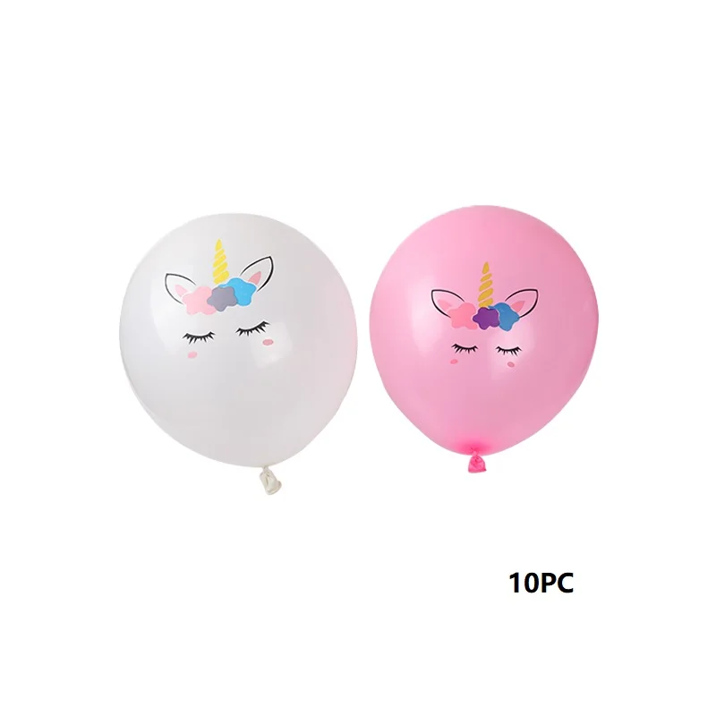 10 шт./лот латексные воздушные шары в виде единорога на день рождения украшение