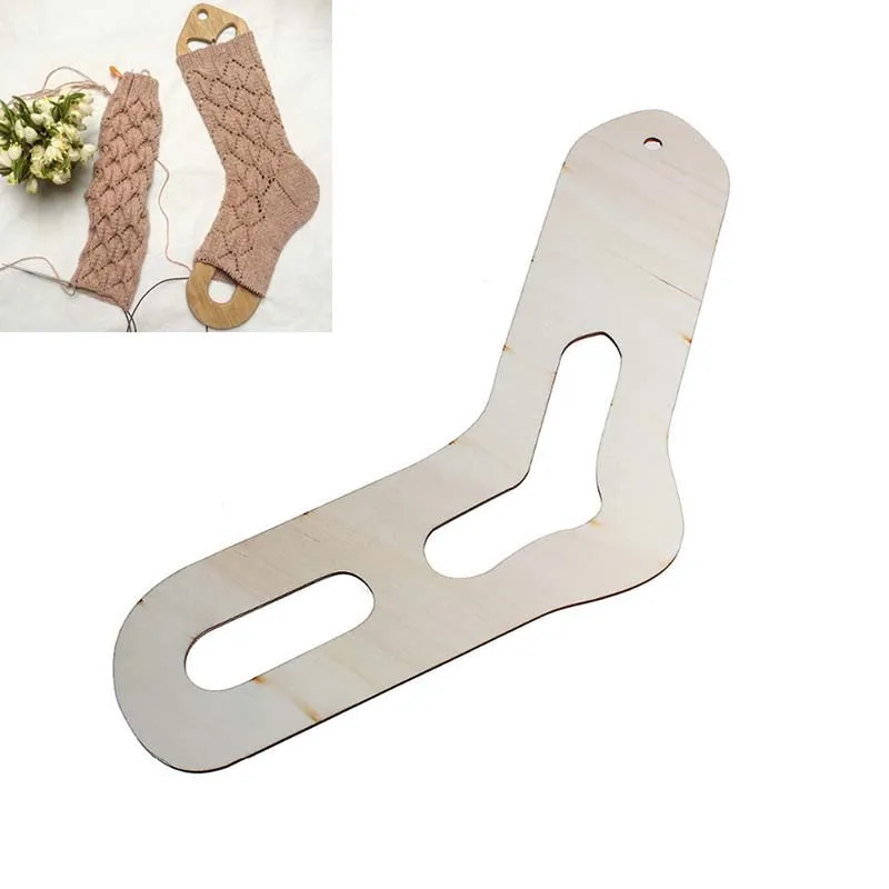 2 шт. натуральный Цвет деревянные полые ручной работы для ручного вязания носков