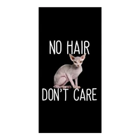 new funny no hair not care sphynx cat beach shower toilet microbial net hairless cat face hand towel christmas presents