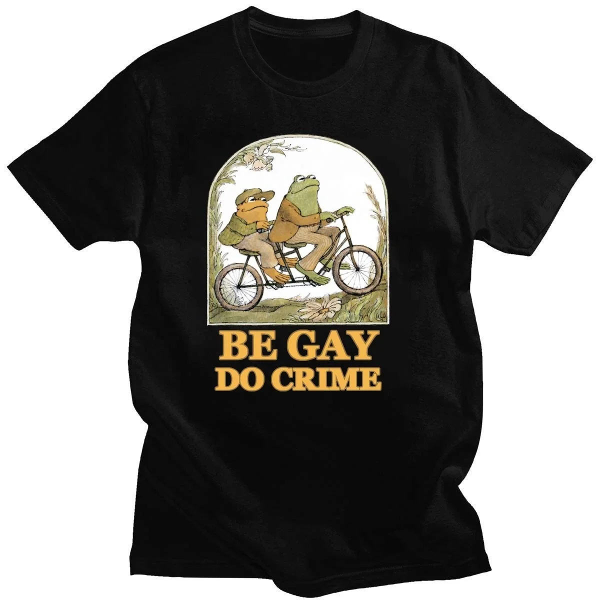 

Футболка с надписью и коротким рукавом для мужчин и женщин, модная Повседневная рубашка с принтом лягушки и жабы, европейские размеры, на ле...