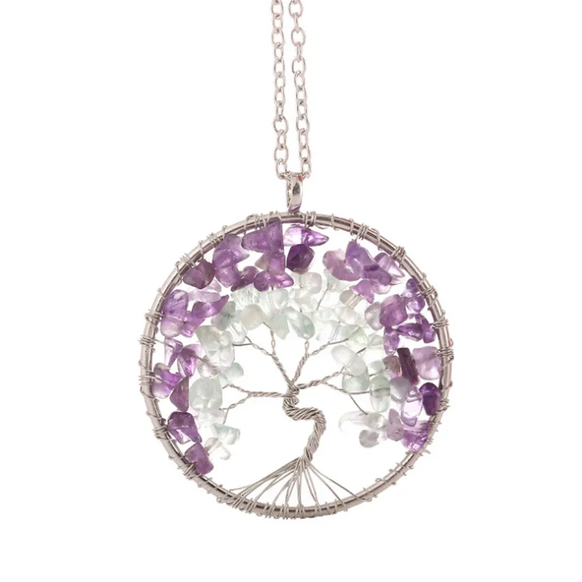 FYJS уникальные ювелирные изделия Посеребренная проволока обертывание дерево