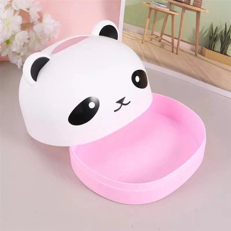

Household Desktop Tissue Box Cartoon Panda Tissue Box Creative Roll Paper Tissue Holder Paper Extraction Storage Box