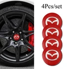 Колпачок на ступицу колеса автомобиля, металлическая наклейка с эмблемой, 56 мм, 4 шт., аксессуары для Mazda 3, 6, 5, CX5, CX30, CX9, MX5, CX4, CX3, CX7, RX7, RX8, Atenza, Axela
