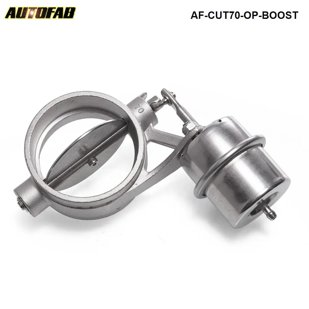 

H Q NEW Boost Activated Exhaust Cutout / Dump 70MM Open Style Pressure: about 1 BAR AF-CUT70-OP-BOOST