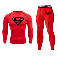 high quality winter mens thermal underwear set long sleeve t shirt pants 2 pc set base layer warm tracksuit men jogging suit