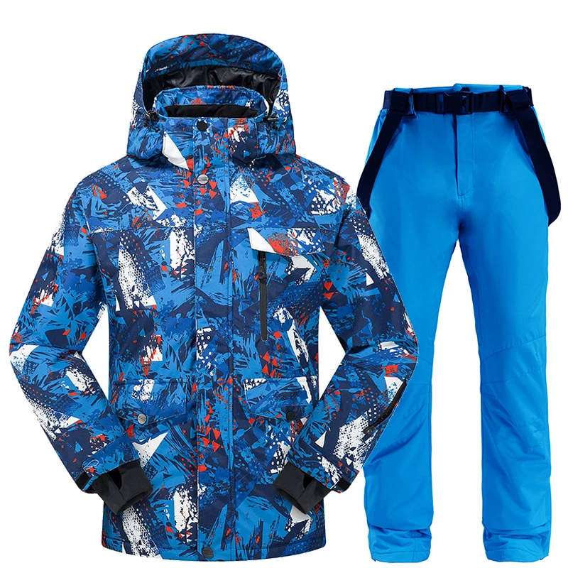 

Winter Ski Suit Men 2020 Thermal Waterproof Windproof Clothes Snow Jacket Pants Set Skiing Snowboarding Suits High-quality