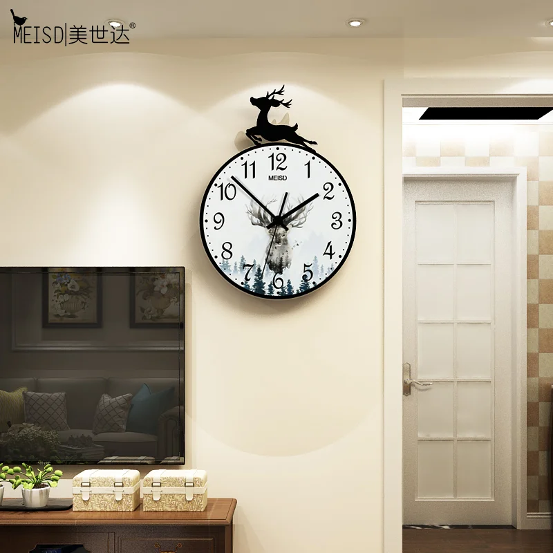 MEISD качественные скандинавские часы настенные украшение кварцевые бесшумные для