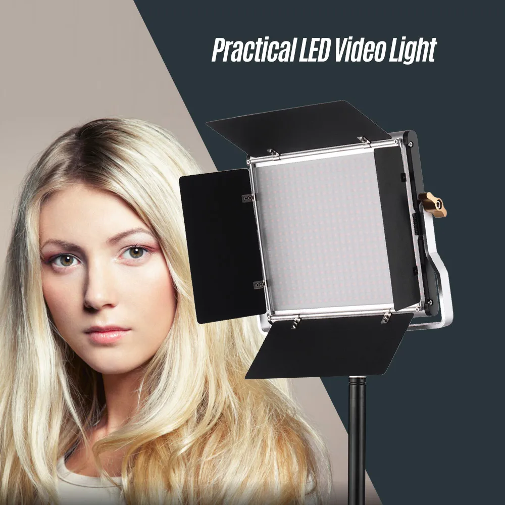 Светодиодная панель Andoer для видеосъемки заполняющая лампа с дверью сарая 480
