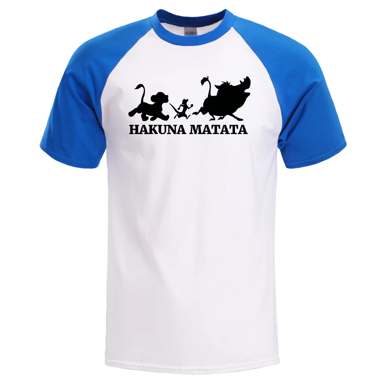 Мужская Футболка реглан Король Лев летняя мужская футболка Hakuna Matata хлопковая с