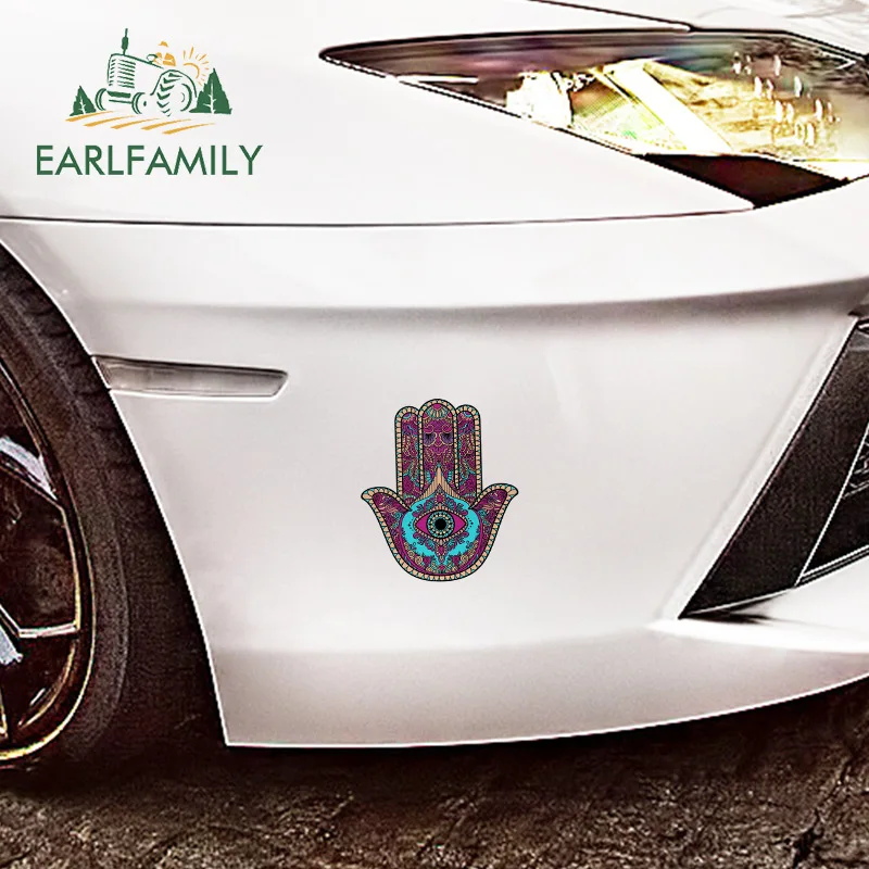 EARLFAMILY 13 см для руки Хамса все видимые глаза духовная красивая наклейка