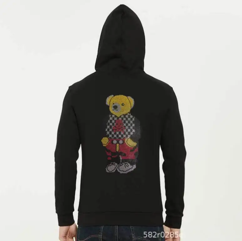 

Мужская футболка высокого качества 100% хлопок Стразы Дизайн Мужской Топ Толстовка крутое Мужское пальто