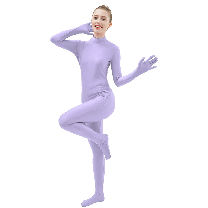Light Purple Ensnovo Wo Для мужчин s Одна деталь комбинезон одежда без рукавов короткий облегающий костюм из лайкры и спандекса, колготки Боди Для мужчин спандекс черного цвета, вторая кожа, костюм - Цвет: Light Purple