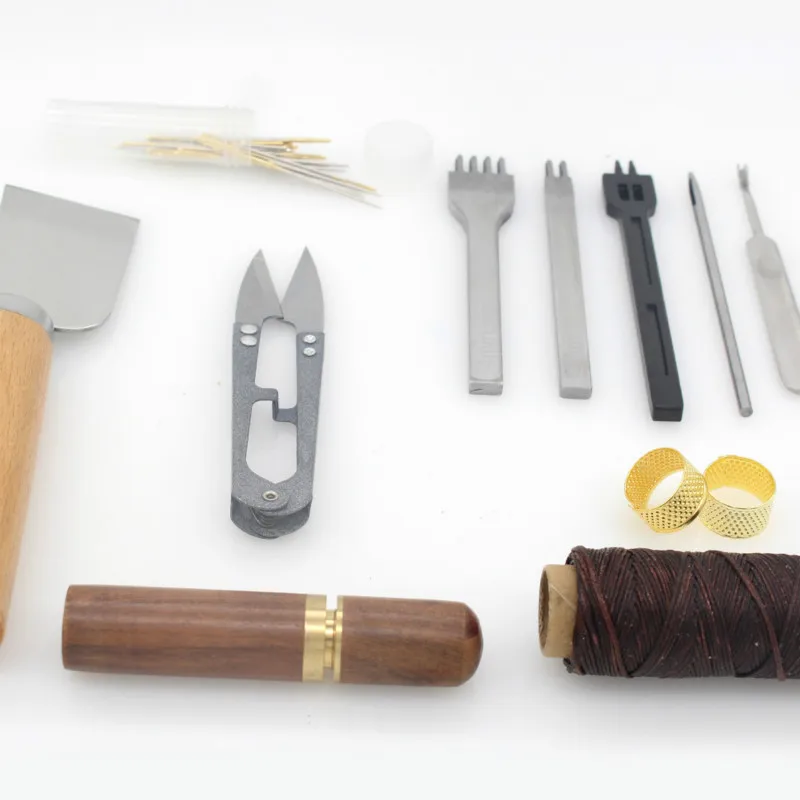 Набор инструментов для кожи 10 шт./компл. простой швейный инструмент подходит