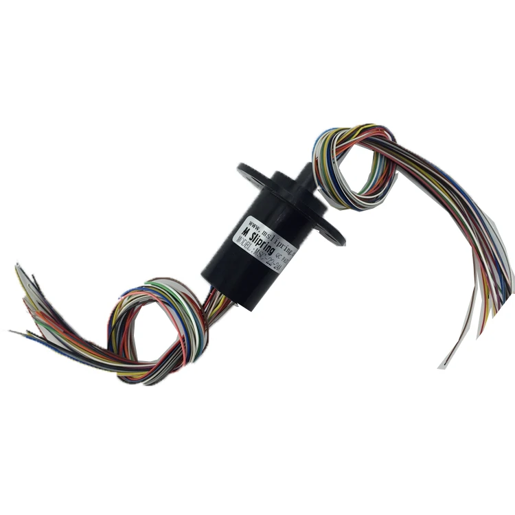 

Slip Ring 24 Channel 2A Diameter 22mm Collector Ring Conductive Ring Brush Can Be Used for Robot Monitoring Anti-slip Ring