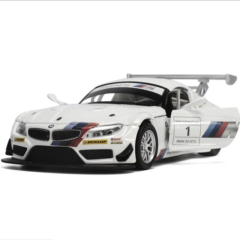 

1/32 BMWZ4 GT3 сплава Спортивный Автомобиль имитационная модель автомобиля модели DTM гоночный автомобиль модель звук и светильник Вытяните назад...