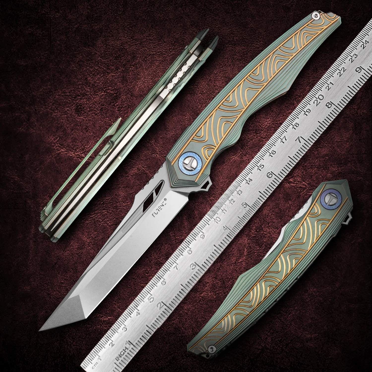 Turenz высокое качество m390 порошковый стальной карманный нож для выживания на природе Кемпинг самооборона складной нож TC4 титановый сплав