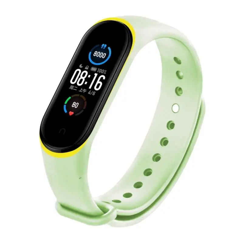 Браслет для Xiaomi Mi Band 5 ремешок Miband 4 два цвета светящийся сменный ремень