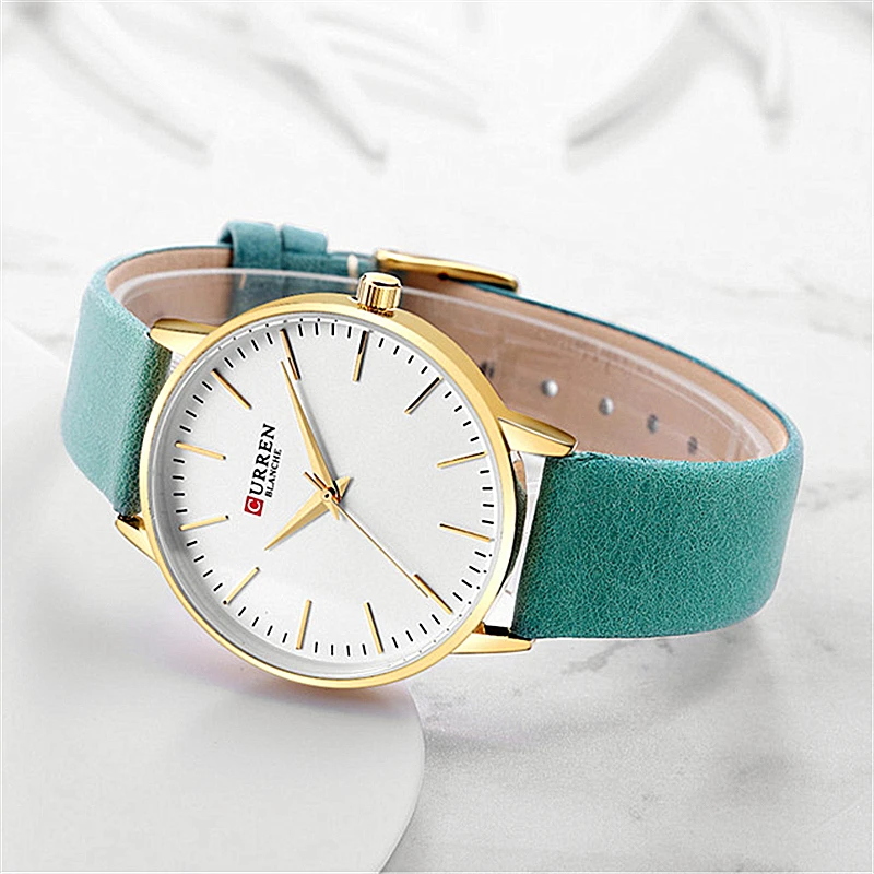 

CURREN Fashion Simple Womens Watches Dress Quartz Leather Wristwatch For Ladies Life Waterproof Clock Female bayan kol saati