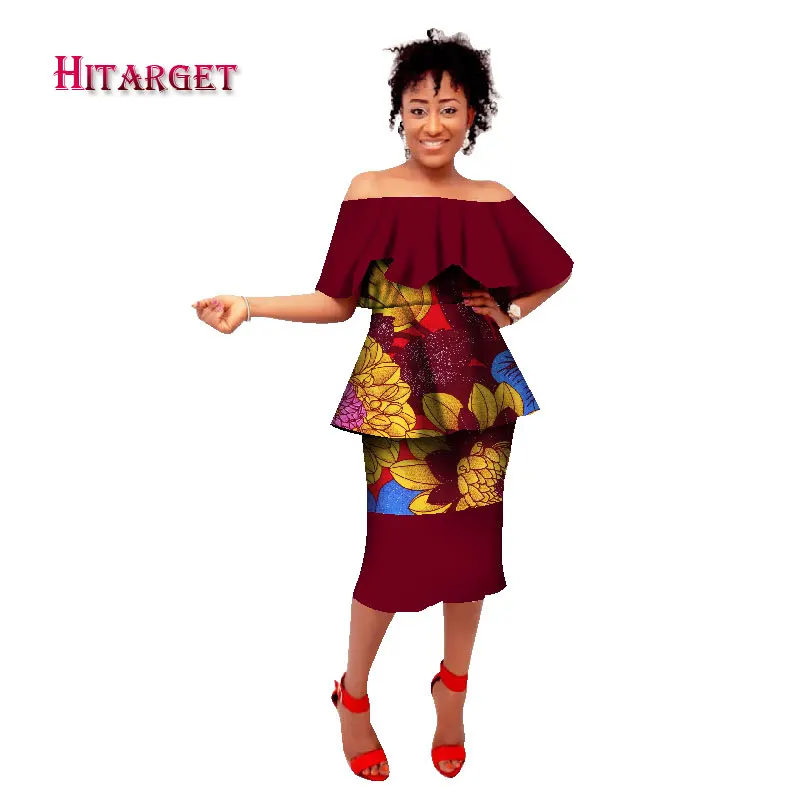 Женские платья в африканском стиле Анкары Дашики с воском батик на лето и осень