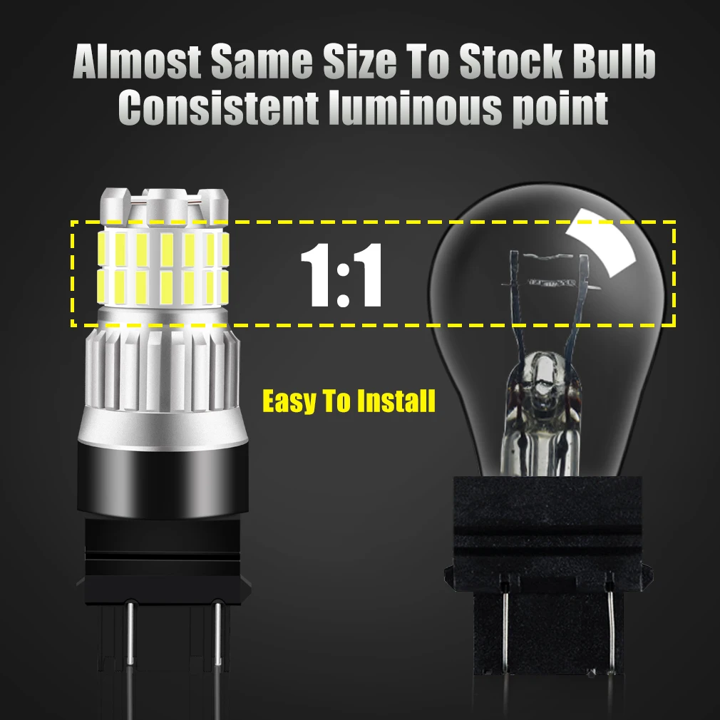 1 шт. T20 Светодиодная лампа 7443 W21/5 Вт Светильник T25 3157 P27/7 светодиодный