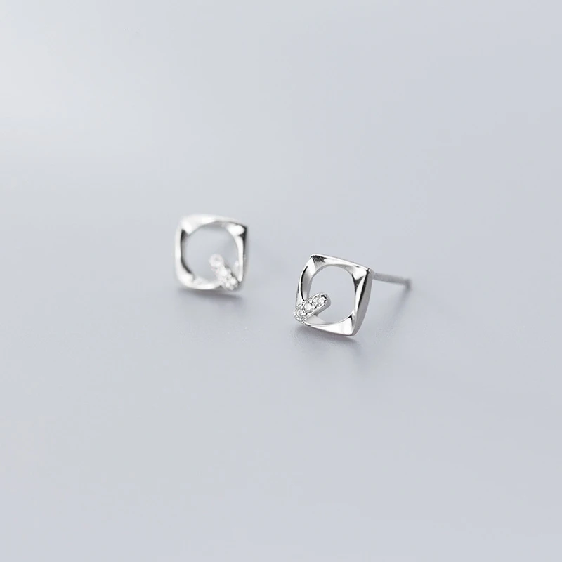 

La Monada Small Stud Earrings For Women Fashion Geometry Square Stud Earrings For Girls 925 Sterling Silver 925 Jewelry Female