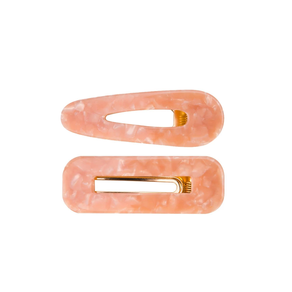 2pcs pink clips 8 шт./компл. заколки для волос Смешанные Для женщин Стразы Письмо заколки и отделкой из Жемчуга Заколка-Утконос акриловые шикарные волосы Средства для укладки волос - Цвет: 2pcs pink clips