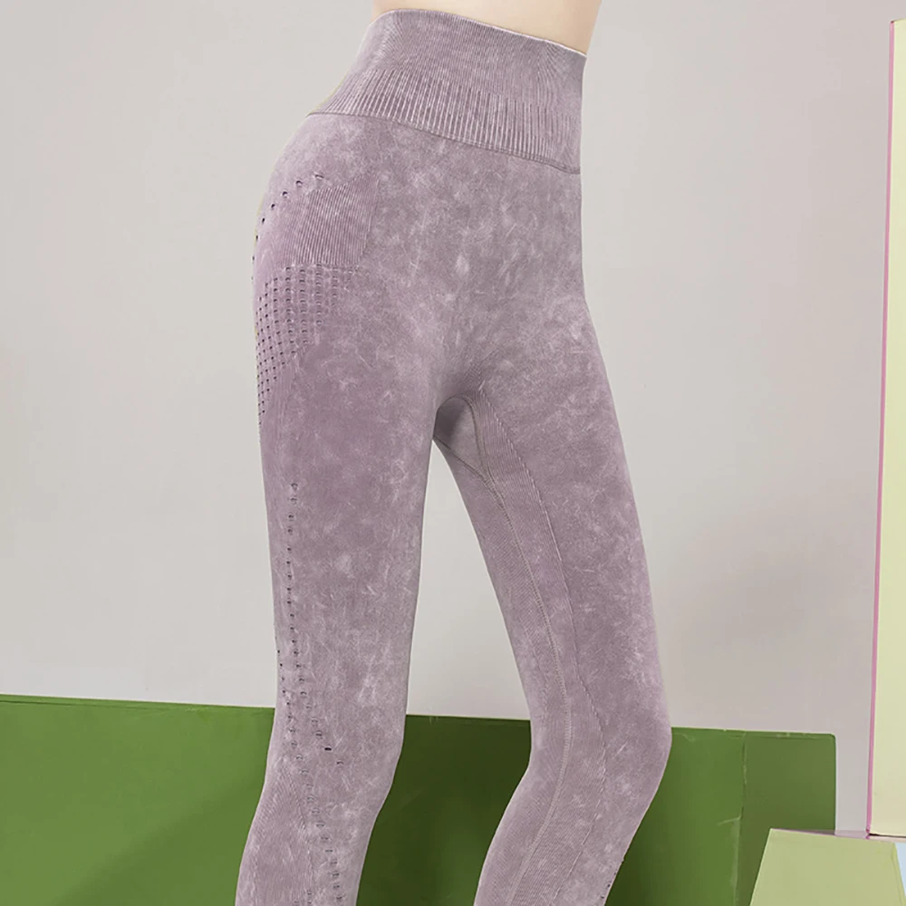 Leggings For Fitness Yoga Pants Hollow Out Women Solid Workout Breathable Seamless | Спорт и развлечения