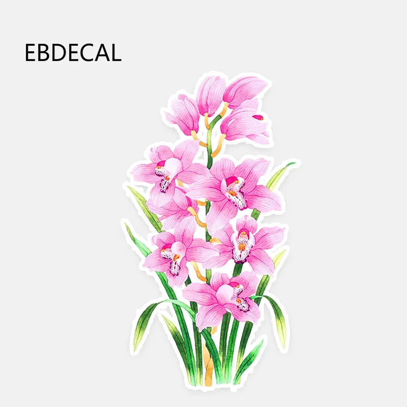 Ebdeckle крутая Орхидея Цветы Декор для Авто/бампер/окно/наклейка на стену наклейки