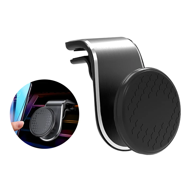 

Magnetic Car Phone Holder For Phone in Car L Shape Air Vent Mount Stand Magnet Mobile Holder Universal Socket Mobile Phone