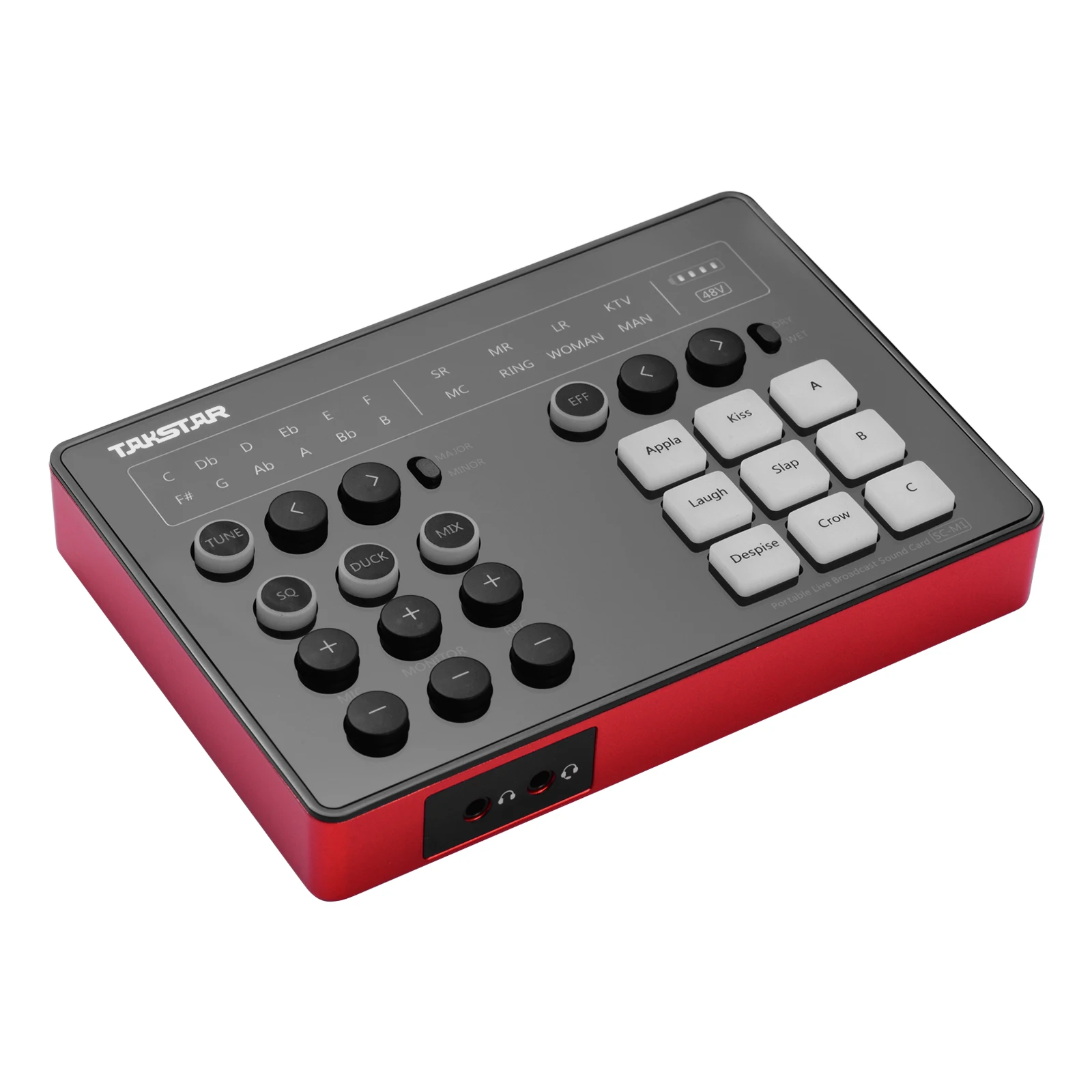 SC-M1 Live Broadcast Sound Card with DSP for Phone Tablet Computer Streaming Karaoke Recording |