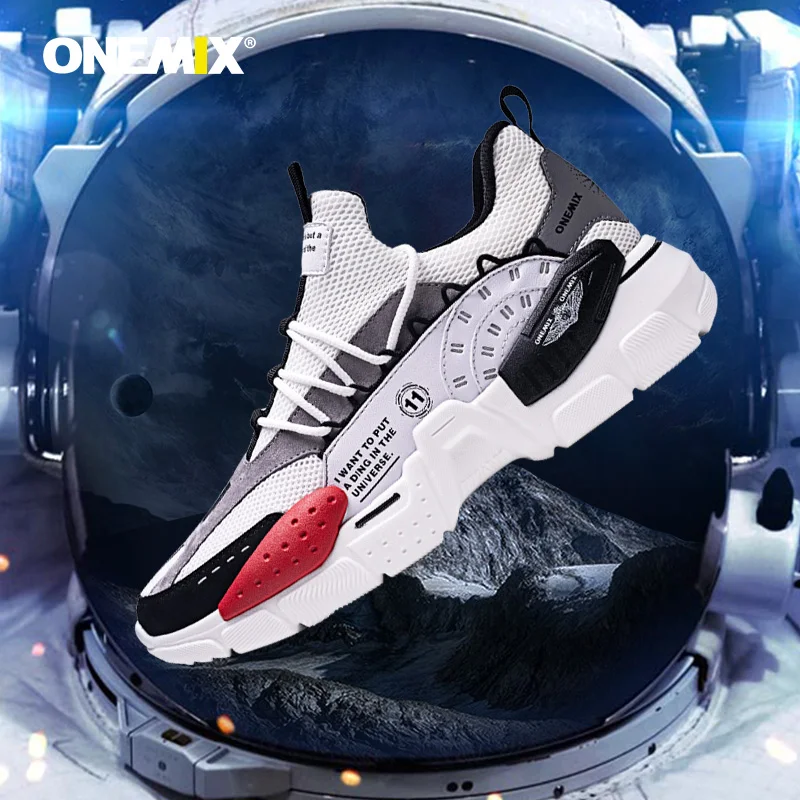 ONEMIX Running Shoes Men Height Increasing Air Cushioning Platform Breathable Mesh Sports Causal Walking Man Women Sneakers