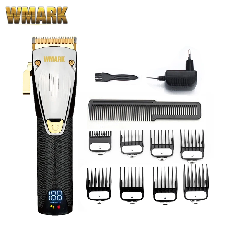 

2021 WMARK Professional Hair Clipper Electric Hair Trimmer With LCD Display Hair Cutting Machine Beard Hair Clipper For Men