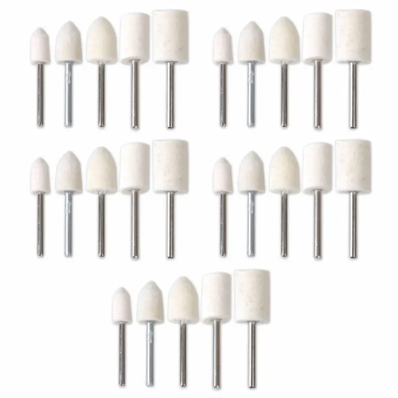 

25 шт., фетровые шлифовальные диски Dremel