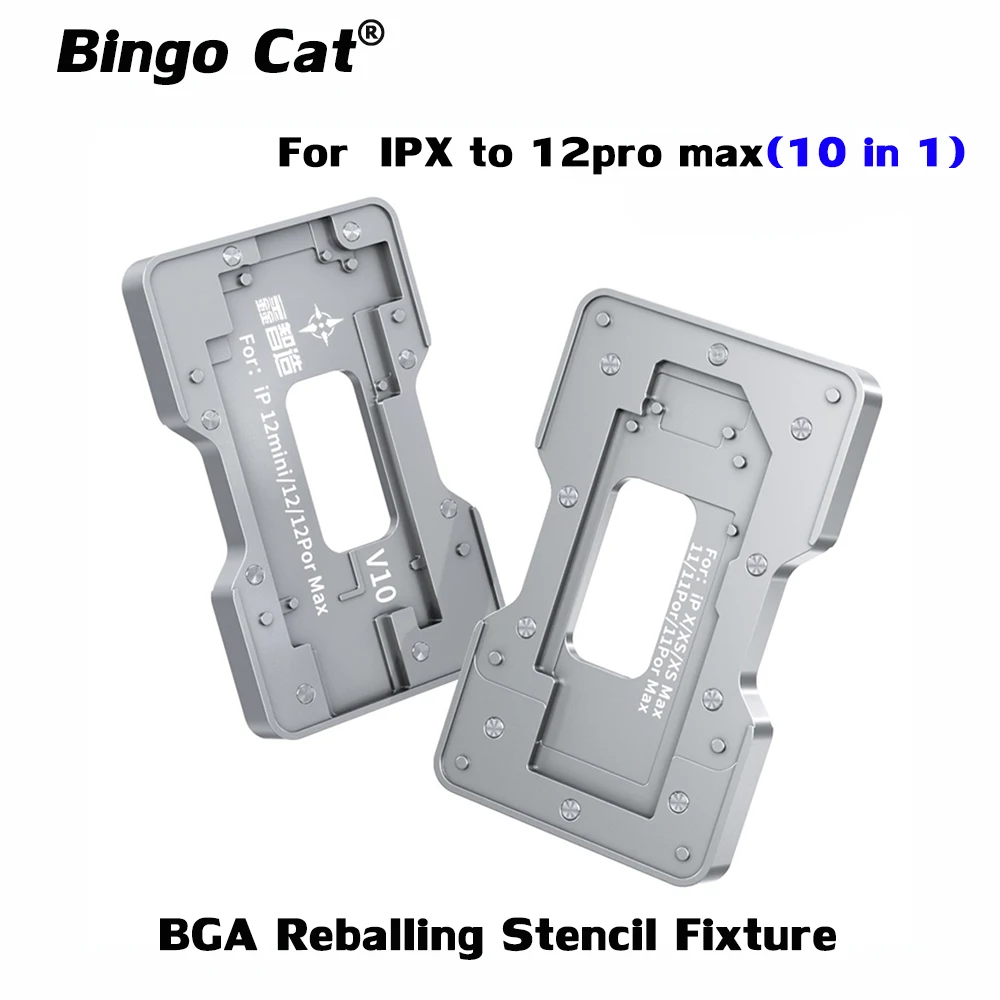 

Металлическая двухсторонняя Оловянная платформа-трафарет для материнской платы для iPhone 12 pro mini X XS 11 pro max BGA