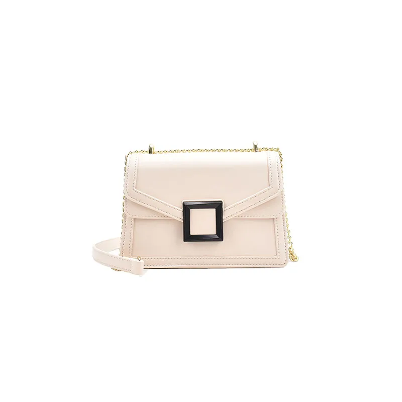 

Square Buckle Design Small Pu Leather Crossbody Bags for Women 2021 Simple Shoulder Bag Lady Luxury Travel Handbags and Purses