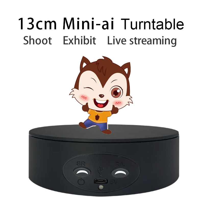 

Motorized Rotating Display Stand, 5.12inch, 360 Degree Turntable Display Stand for Photography Products Shows, Jewelry