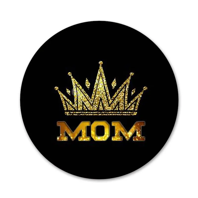 Мультяшная корона король и королева значок для одежды рюкзака декоративный