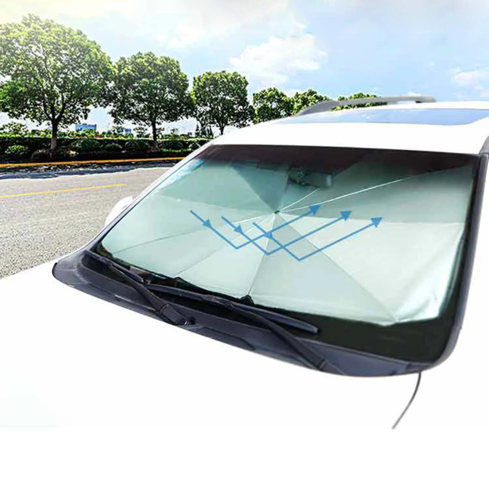 

Vehicle Use Insulation Sun Visor Stretch Sun Visor Inside Car Front Windshield Sunshade (Small)