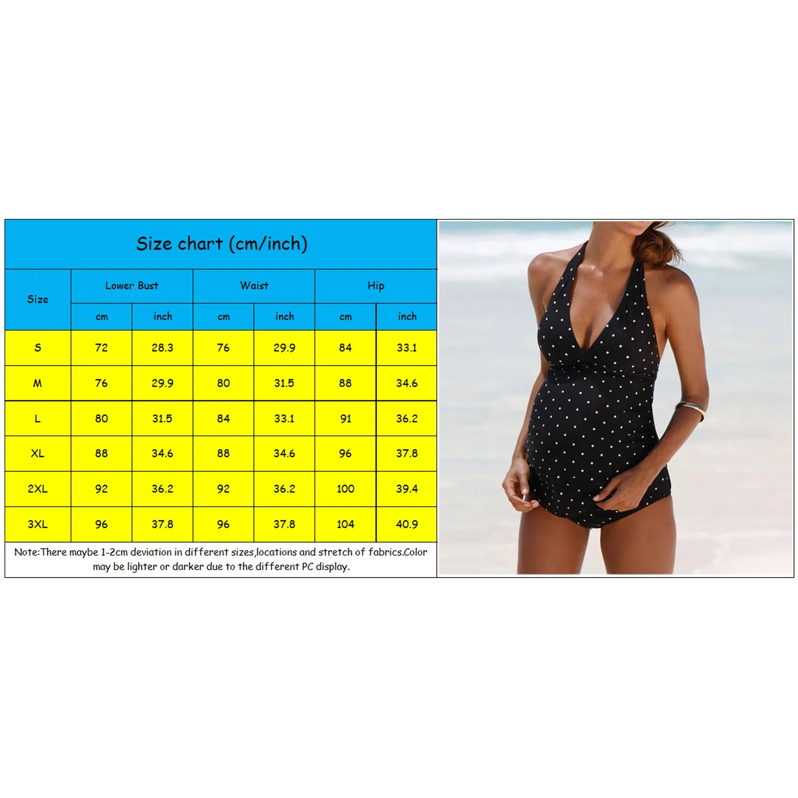 

Women Maternity Swimwear Suspender Halter Polka Dot Print Swimsuit Pregnancy One Pieces Pregnant Swimwear Tankini Femme 2021