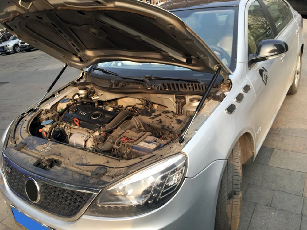Для VW Volkswagen Jetta MK6 2012 2018 нержавеющая черная опорная часть корпуса двигателя
