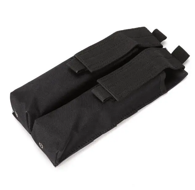 Airsoft Molle двойной P90/UMP военный подсумок Coyote Tactical TAN BK CP ACU OD Лесной Камуфляж - Цвет: Black